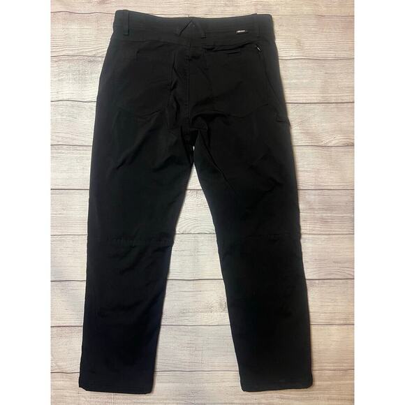 Gerry Men’s Black Fleece-Lined Softshell Pants 32x30 Adjustable Hem Excellent - Picture 2 of 8